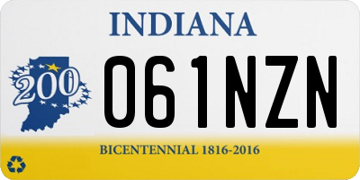 IN license plate 061NZN