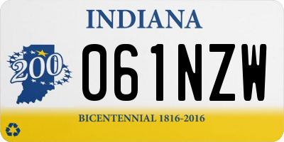IN license plate 061NZW