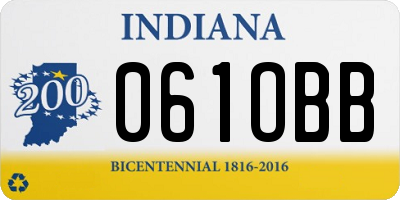 IN license plate 061OBB