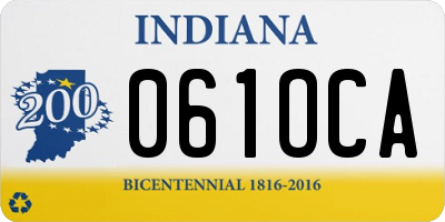 IN license plate 061OCA