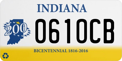 IN license plate 061OCB