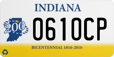 IN license plate 061OCP