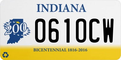 IN license plate 061OCW