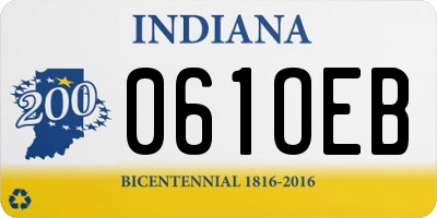 IN license plate 061OEB