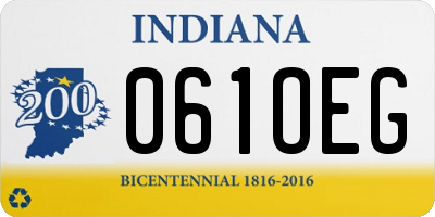 IN license plate 061OEG