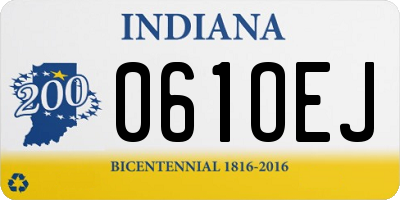 IN license plate 061OEJ