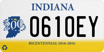 IN license plate 061OEY
