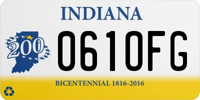 IN license plate 061OFG