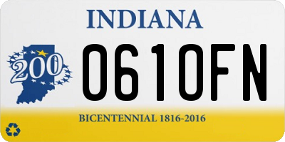 IN license plate 061OFN