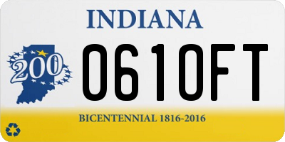 IN license plate 061OFT