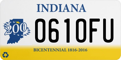 IN license plate 061OFU