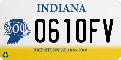 IN license plate 061OFV