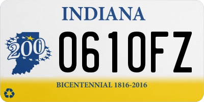 IN license plate 061OFZ