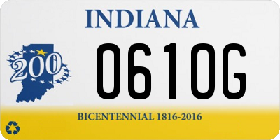 IN license plate 061OG