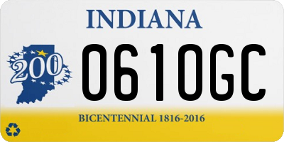 IN license plate 061OGC