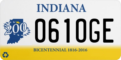 IN license plate 061OGE