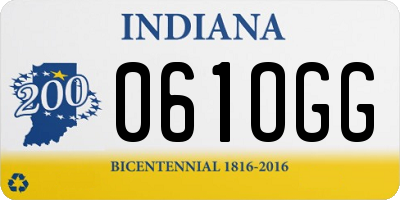 IN license plate 061OGG