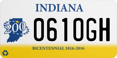 IN license plate 061OGH