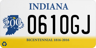 IN license plate 061OGJ