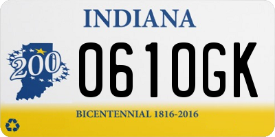 IN license plate 061OGK