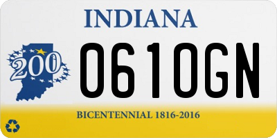 IN license plate 061OGN