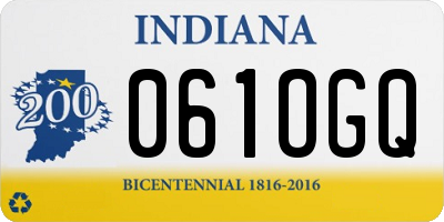 IN license plate 061OGQ
