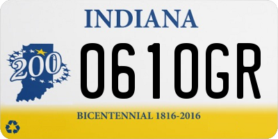 IN license plate 061OGR