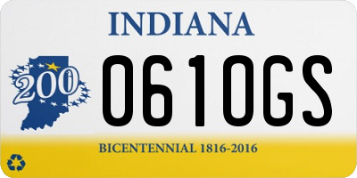 IN license plate 061OGS