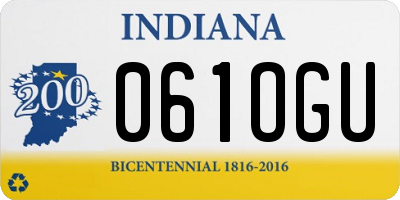 IN license plate 061OGU