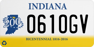 IN license plate 061OGV