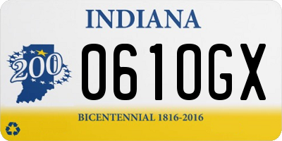 IN license plate 061OGX
