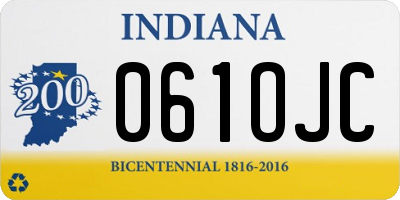 IN license plate 061OJC
