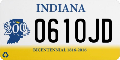IN license plate 061OJD