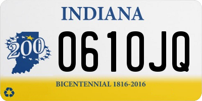 IN license plate 061OJQ