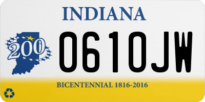 IN license plate 061OJW