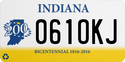 IN license plate 061OKJ