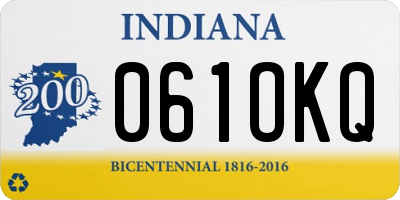 IN license plate 061OKQ