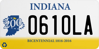 IN license plate 061OLA