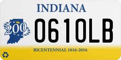 IN license plate 061OLB