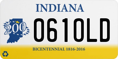 IN license plate 061OLD