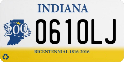 IN license plate 061OLJ