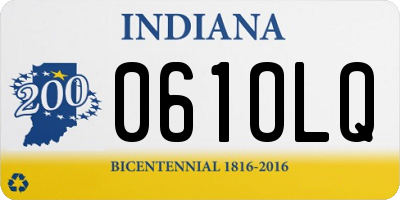 IN license plate 061OLQ