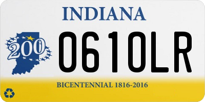 IN license plate 061OLR