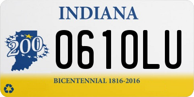 IN license plate 061OLU