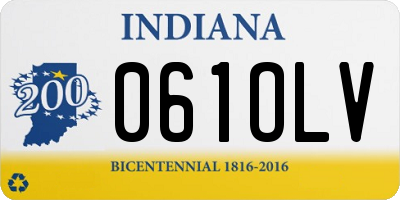 IN license plate 061OLV