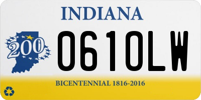 IN license plate 061OLW