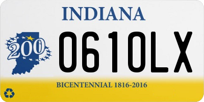 IN license plate 061OLX