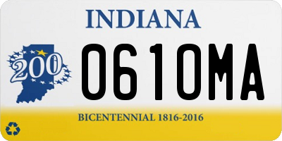 IN license plate 061OMA