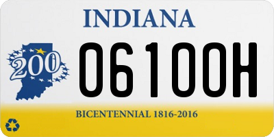 IN license plate 061OOH