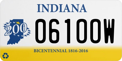 IN license plate 061OOW
